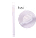 8pcs Wavy white