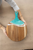 Round Cheese Paddle Acacia Boards