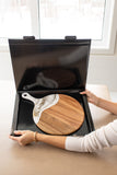Round Cheese Paddle Acacia Boards