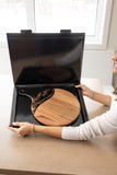 Round Cheese Paddle Acacia Boards
