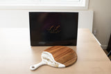 Round Cheese Paddle Acacia Boards