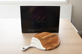 Round Cheese Paddle Acacia Boards