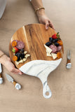 Round Cheese Paddle Acacia Boards