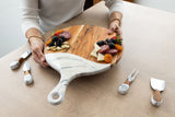 Round Cheese Paddle Acacia Boards