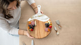 Round Cheese Paddle Acacia Boards