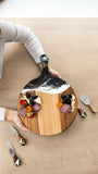 Round Cheese Paddle Acacia Boards